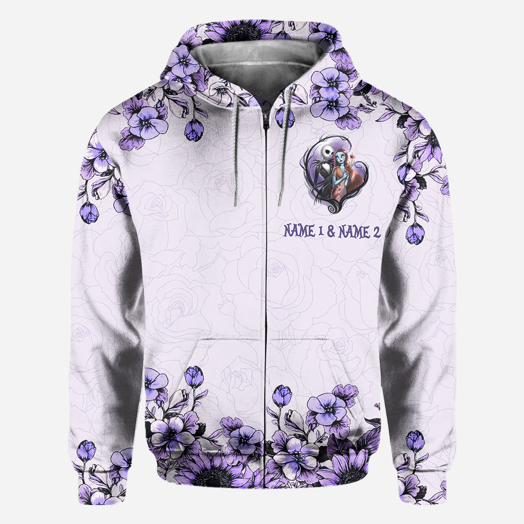 Personalized All Over Hoodie Couple Gift I'm Yours Custom Names All Over Shirt GradoCreations