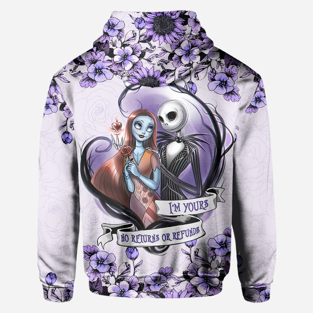 Personalized All Over Hoodie Couple Gift I'm Yours Custom Names All Over Shirt GradoCreations