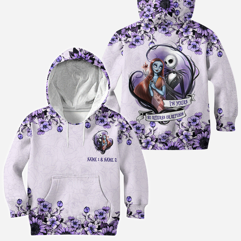 Personalized All Over Hoodie Couple Gift I'm Yours Custom Names All Over Shirt GradoCreations
