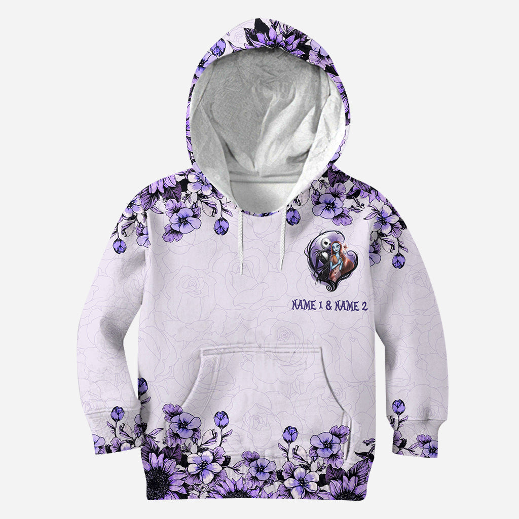 Personalized All Over Hoodie Couple Gift I'm Yours Custom Names All Over Shirt GradoCreations