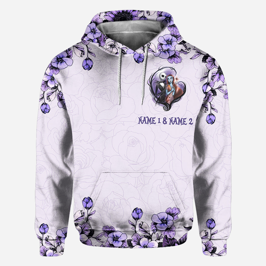 Personalized All Over Hoodie Couple Gift I'm Yours Custom Names All Over Shirt GradoCreations