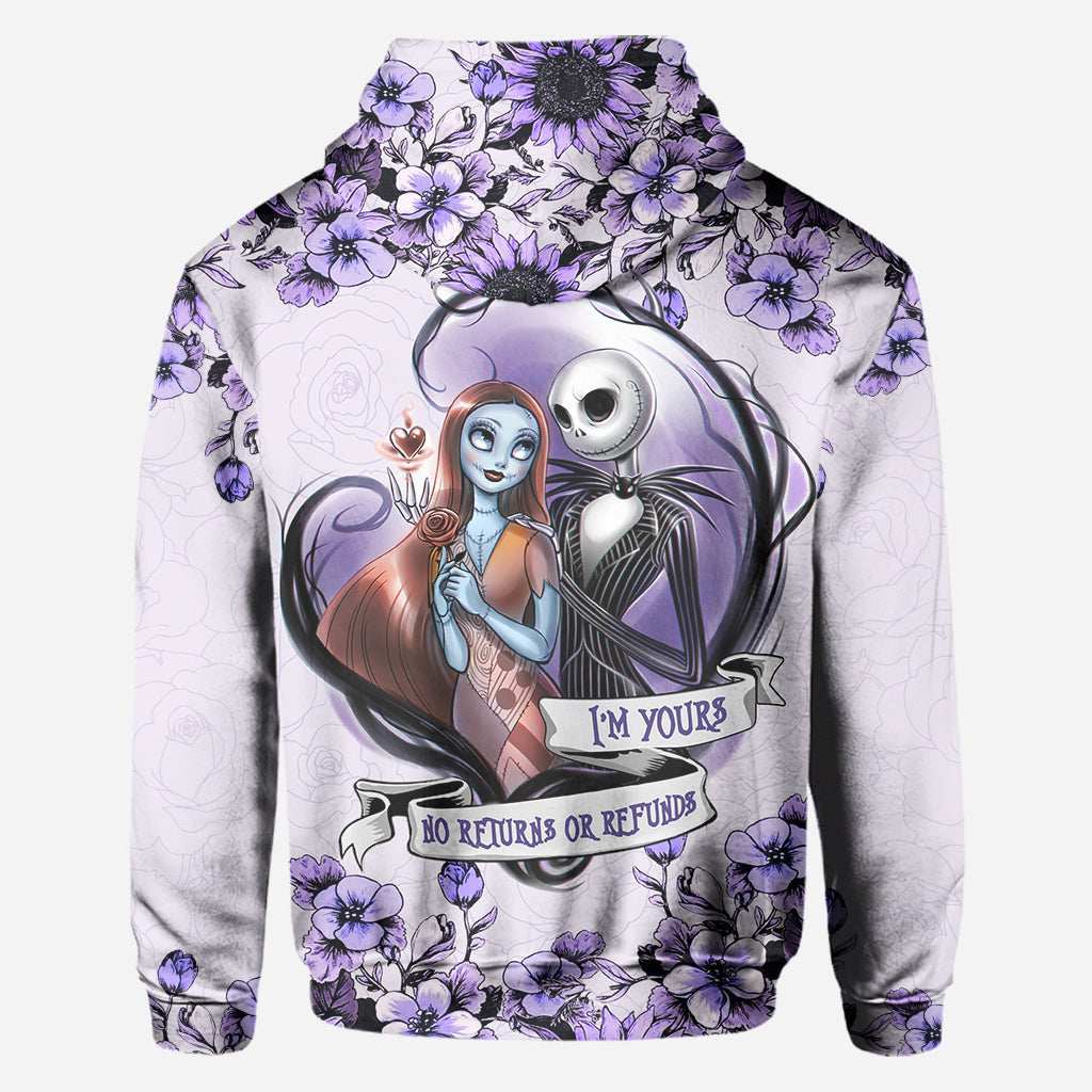 Personalized All Over Hoodie Couple Gift I'm Yours Custom Names All Over Shirt GradoCreations