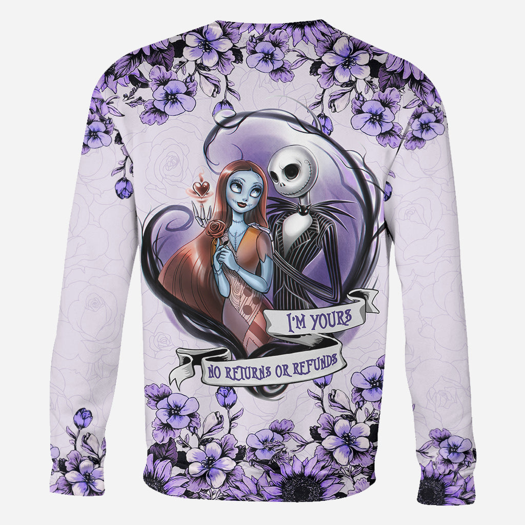 Personalized All Over Hoodie Couple Gift I'm Yours Custom Names All Over Shirt GradoCreations