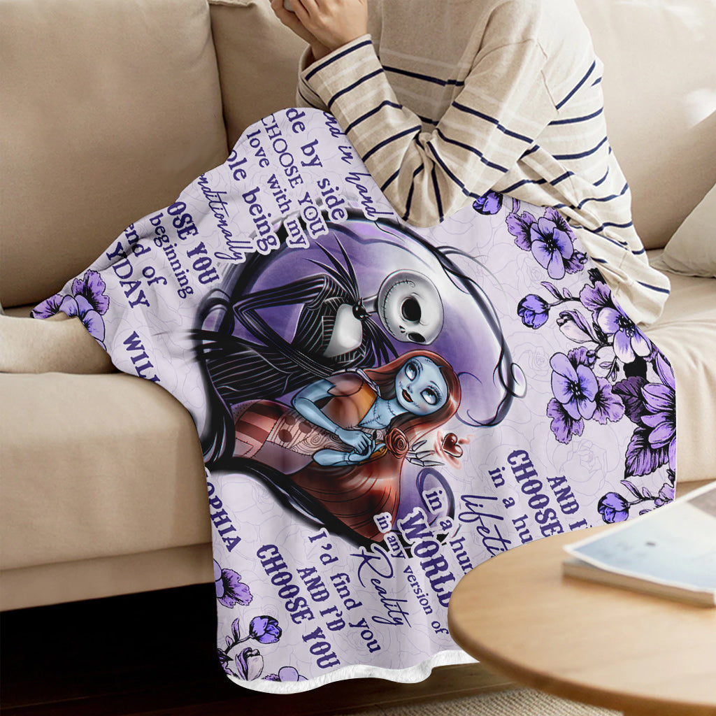 Personalized Couple Blanket with Custom Names for Wedding or Anniversary Blanket GradoCreations