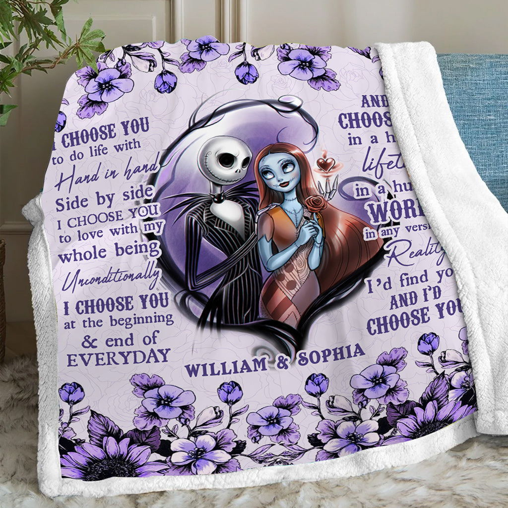 Personalized Couple Blanket with Custom Names for Wedding or Anniversary Blanket GradoCreations