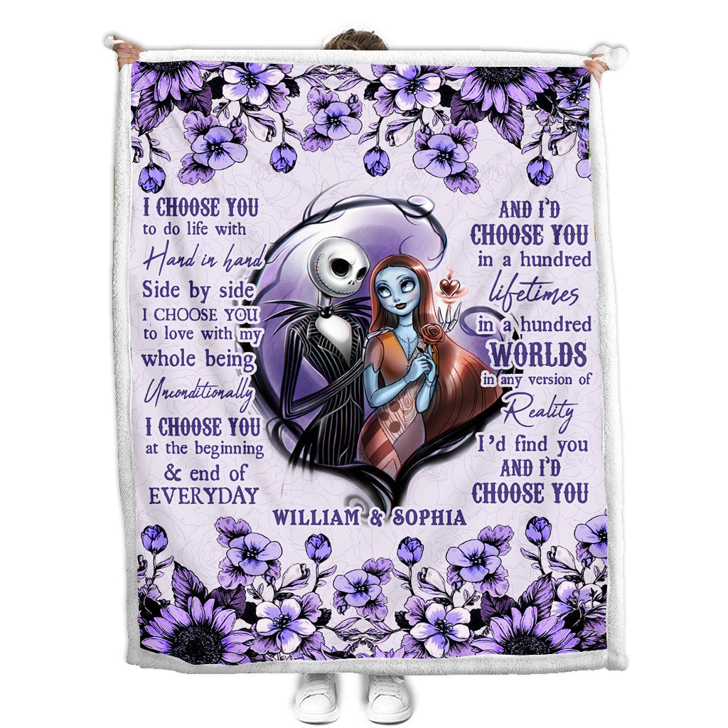 Personalized Couple Blanket with Custom Names for Wedding or Anniversary Blanket GradoCreations