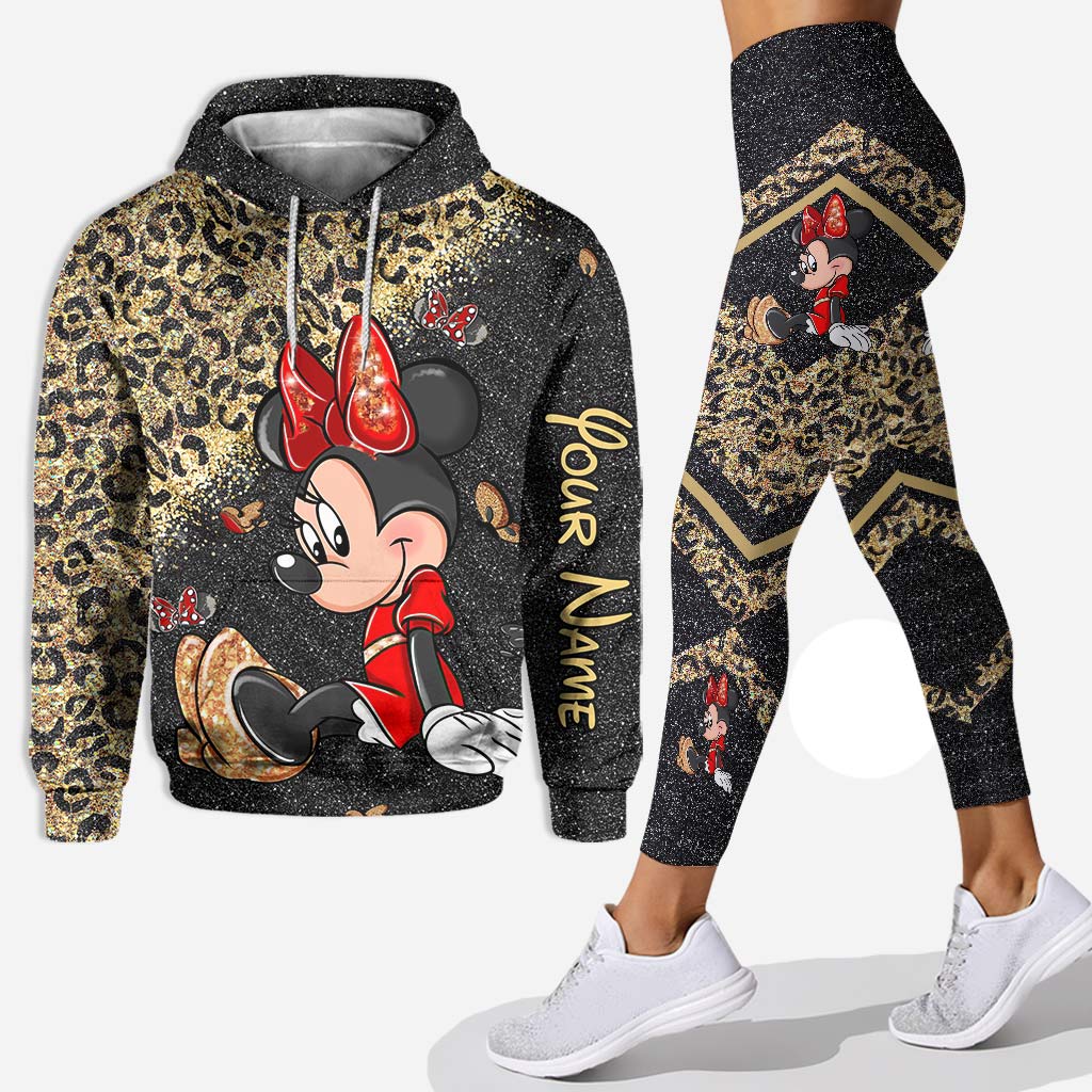 Personalized Minnie Mouse Hoodie and Leggings Set for Kids Hoodie & Leggings GradoCreations