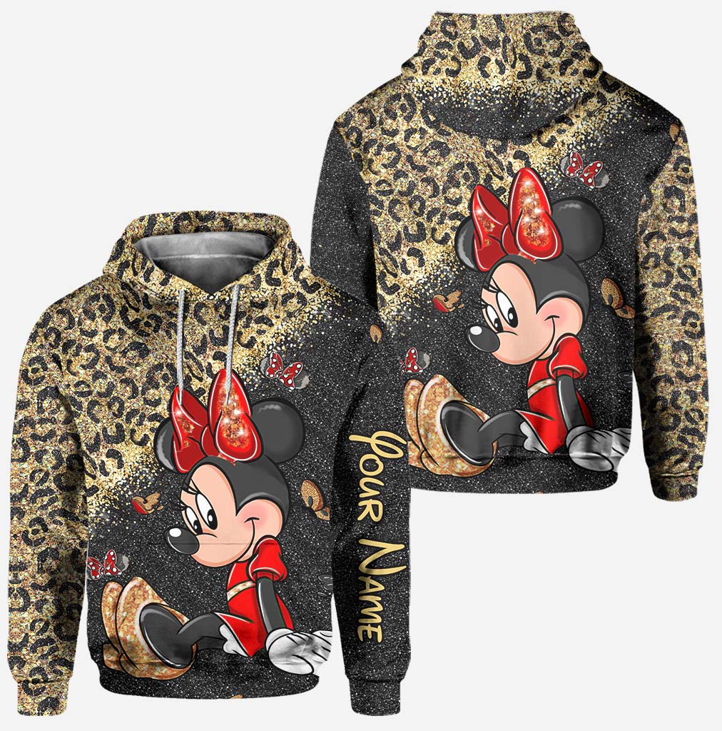 Personalized Minnie Mouse Hoodie and Leggings Set for Kids Hoodie & Leggings GradoCreations