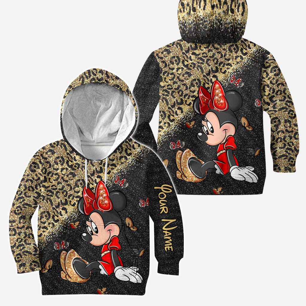 Personalized Minnie Mouse Hoodie and Leggings Set for Kids Hoodie & Leggings GradoCreations