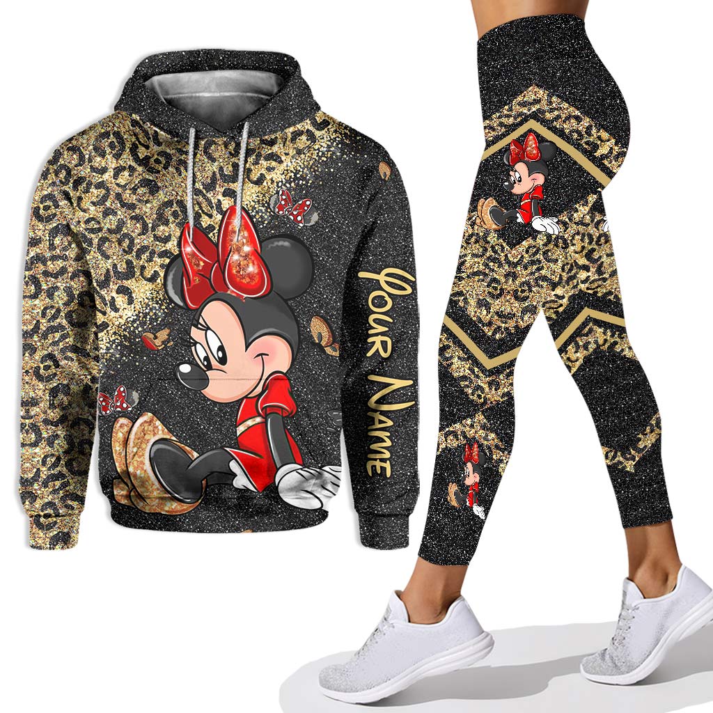Personalized Minnie Mouse Hoodie and Leggings Set for Kids Hoodie & Leggings GradoCreations