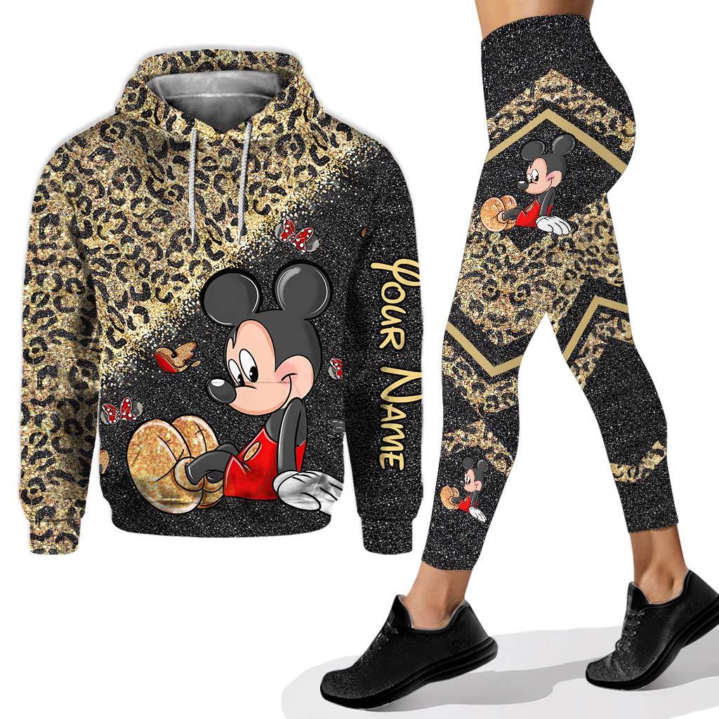 Personalized Mickey Mouse Hoodie & Leggings Set for Kids Hoodie & Leggings GradoCreations