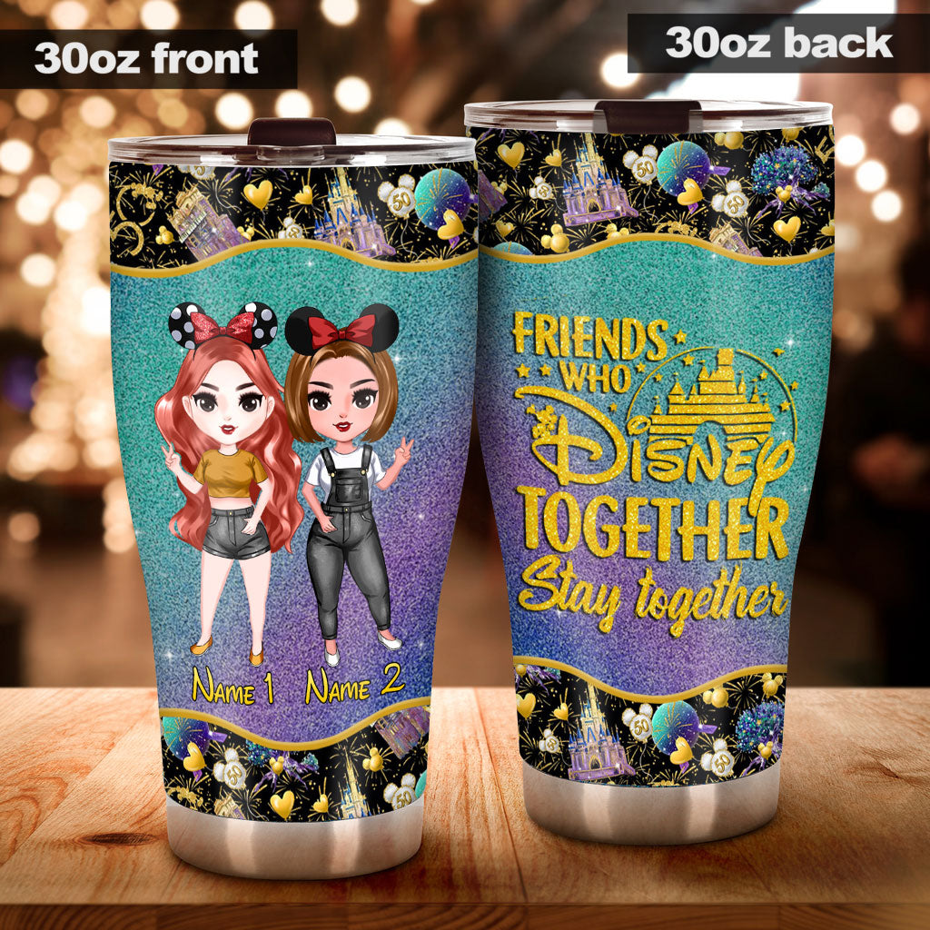 Personalized Disney Friends Tumbler Custom Name Gift Tumbler GradoCreations