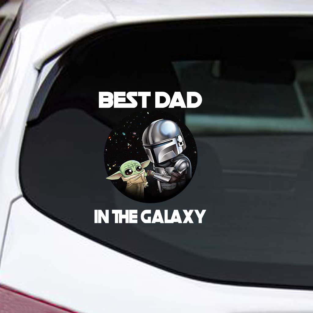 Personalized Best Dad In The Galaxy Decal Gift for Father's Day Decal Full GradoCreations
