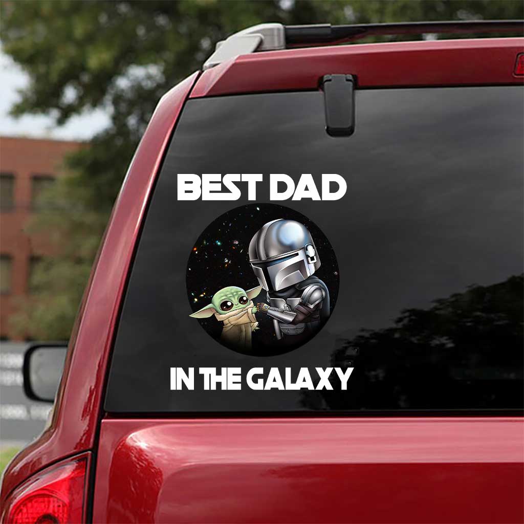 Personalized Best Dad In The Galaxy Decal Gift for Father's Day Decal Full GradoCreations