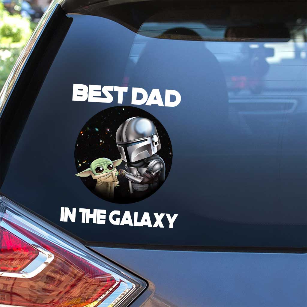 Personalized Best Dad In The Galaxy Decal Gift for Father's Day Decal Full GradoCreations