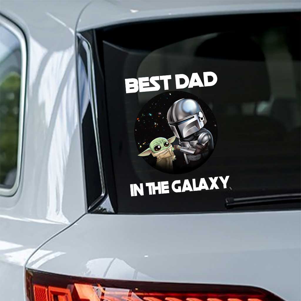 Personalized Best Dad In The Galaxy Decal Gift for Father's Day Decal Full GradoCreations