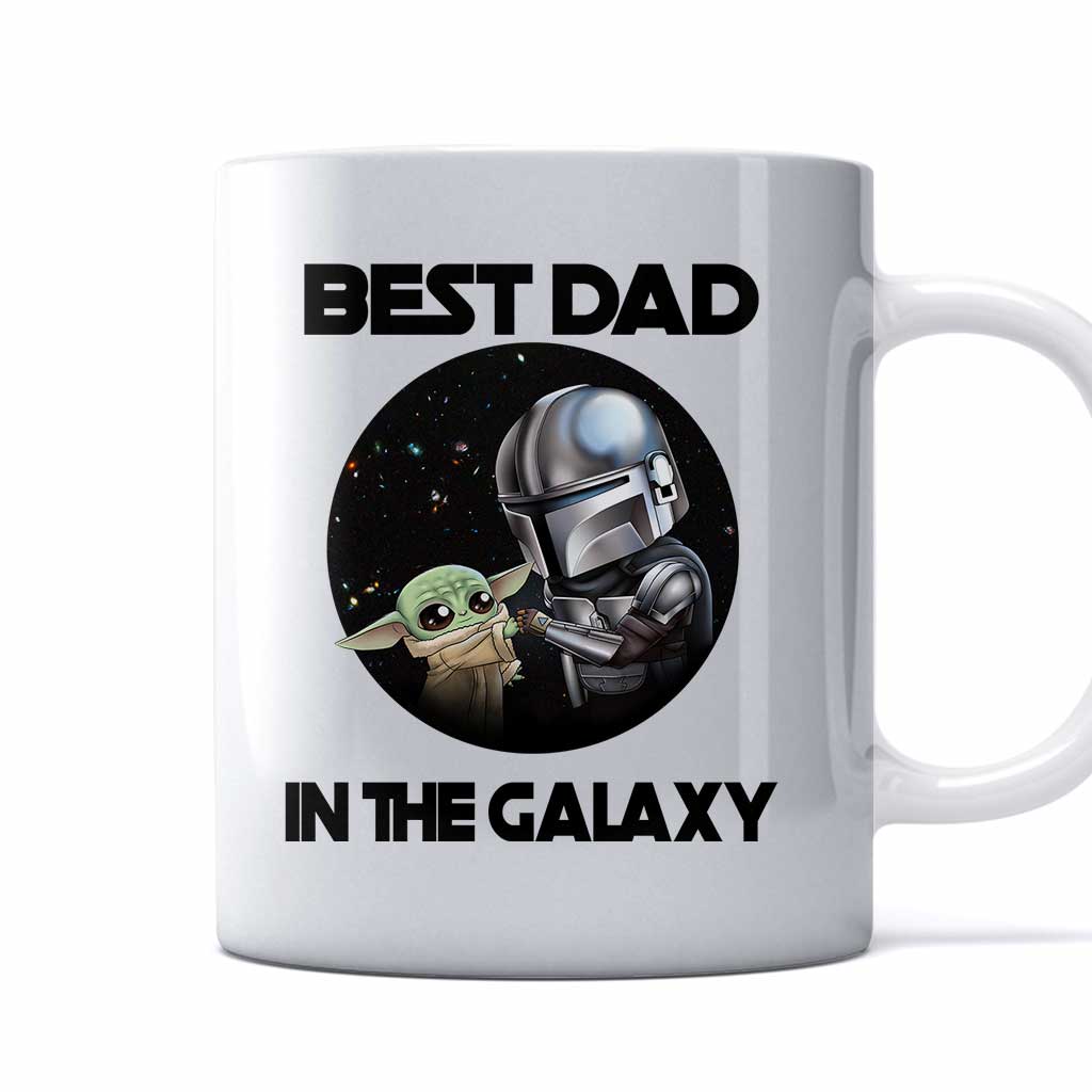 Personalized Best Dad In The Galaxy Mug Gift for Father's Day Mug GradoCreations