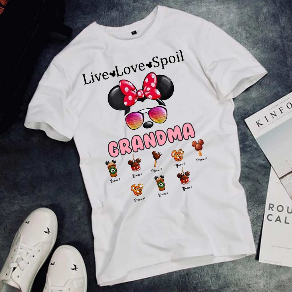Personalized Live Love Spoil Mouse T-shirt for Grandma T-shirt & Hoodie GradoCreations