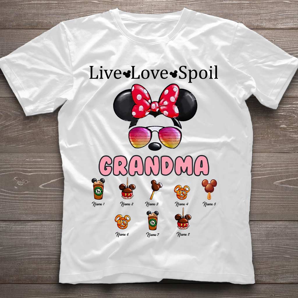 Personalized Live Love Spoil Mouse T-shirt for Grandma T-shirt & Hoodie GradoCreations