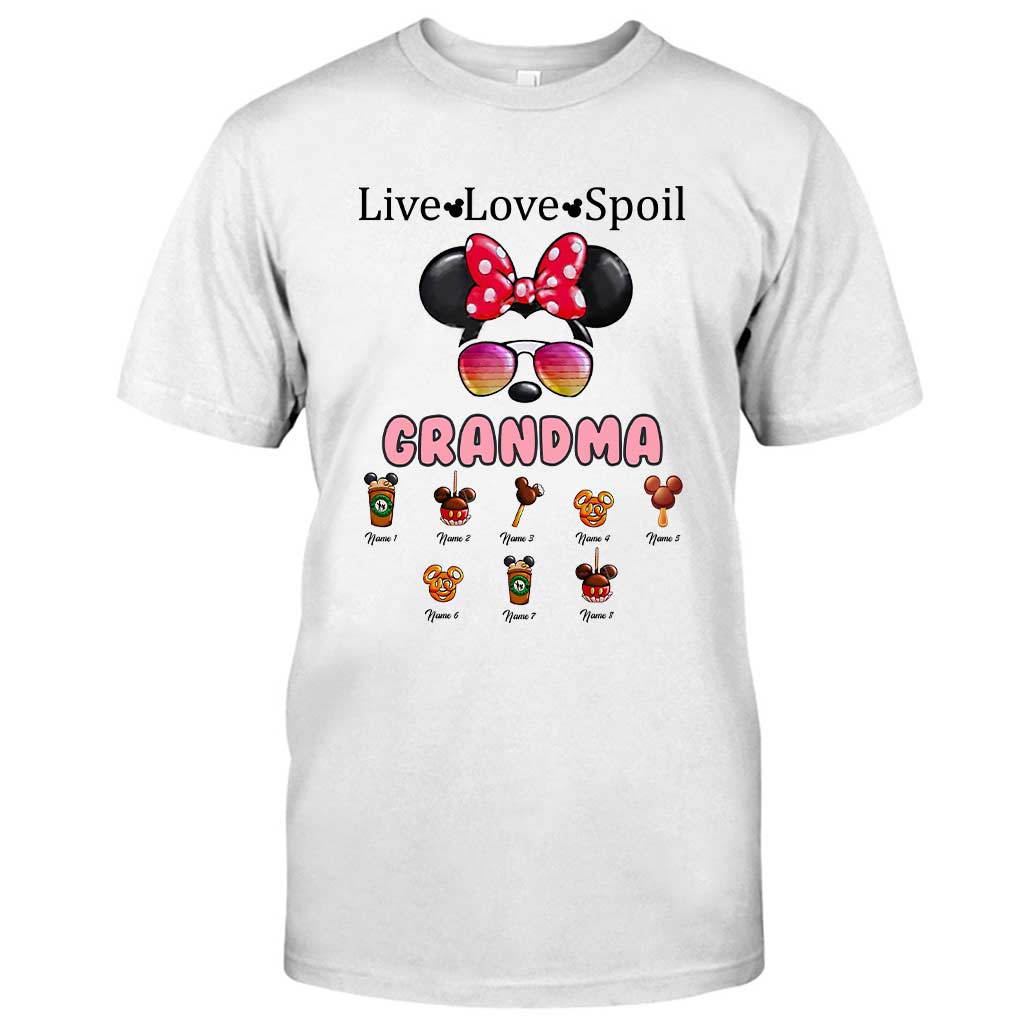 Personalized Live Love Spoil Mouse T-shirt for Grandma T-shirt & Hoodie GradoCreations