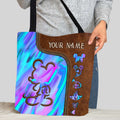 Personalized Love Mouse Ears Tote Bag Custom Name Gift for Her Tote Bag GradoCreations