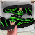 Personalized Yoda Best Dad Sneakers Custom Name Gift for Father's Day Sneakers GradoCreations