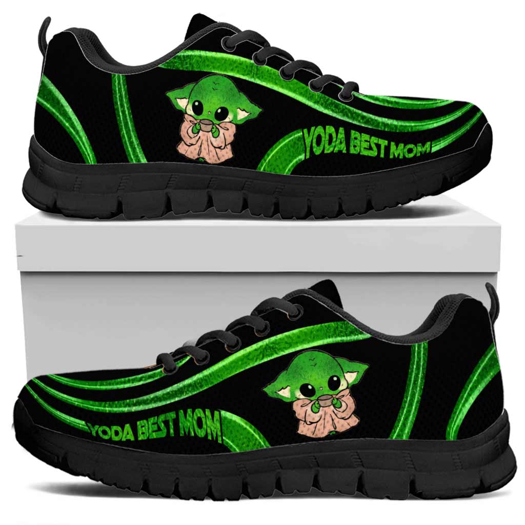 Personalized Yoda Best Dad Sneakers Custom Name Gift for Father's Day Sneakers GradoCreations