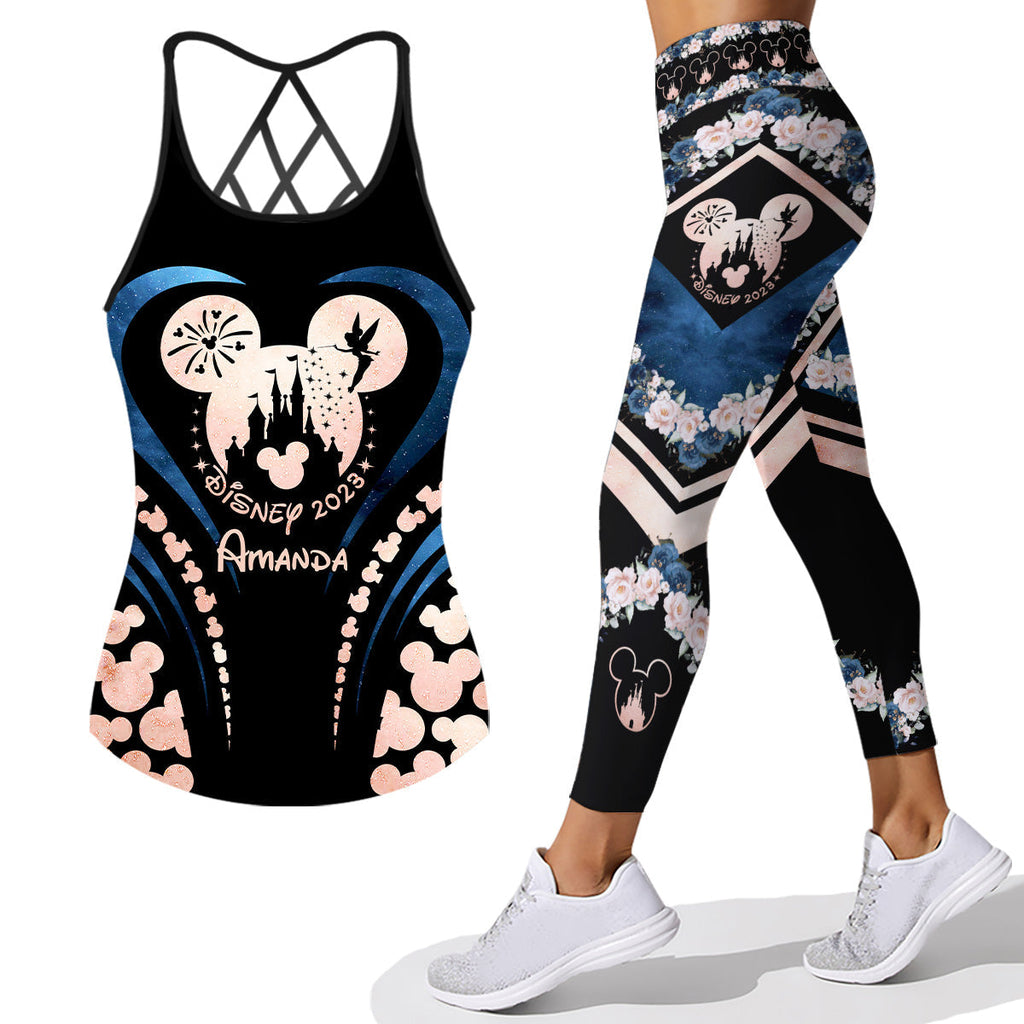 Personalized Disney 2023 Tank Top & Leggings with Custom Name Gift Cross Tank Top & Leggings GradoCreations
