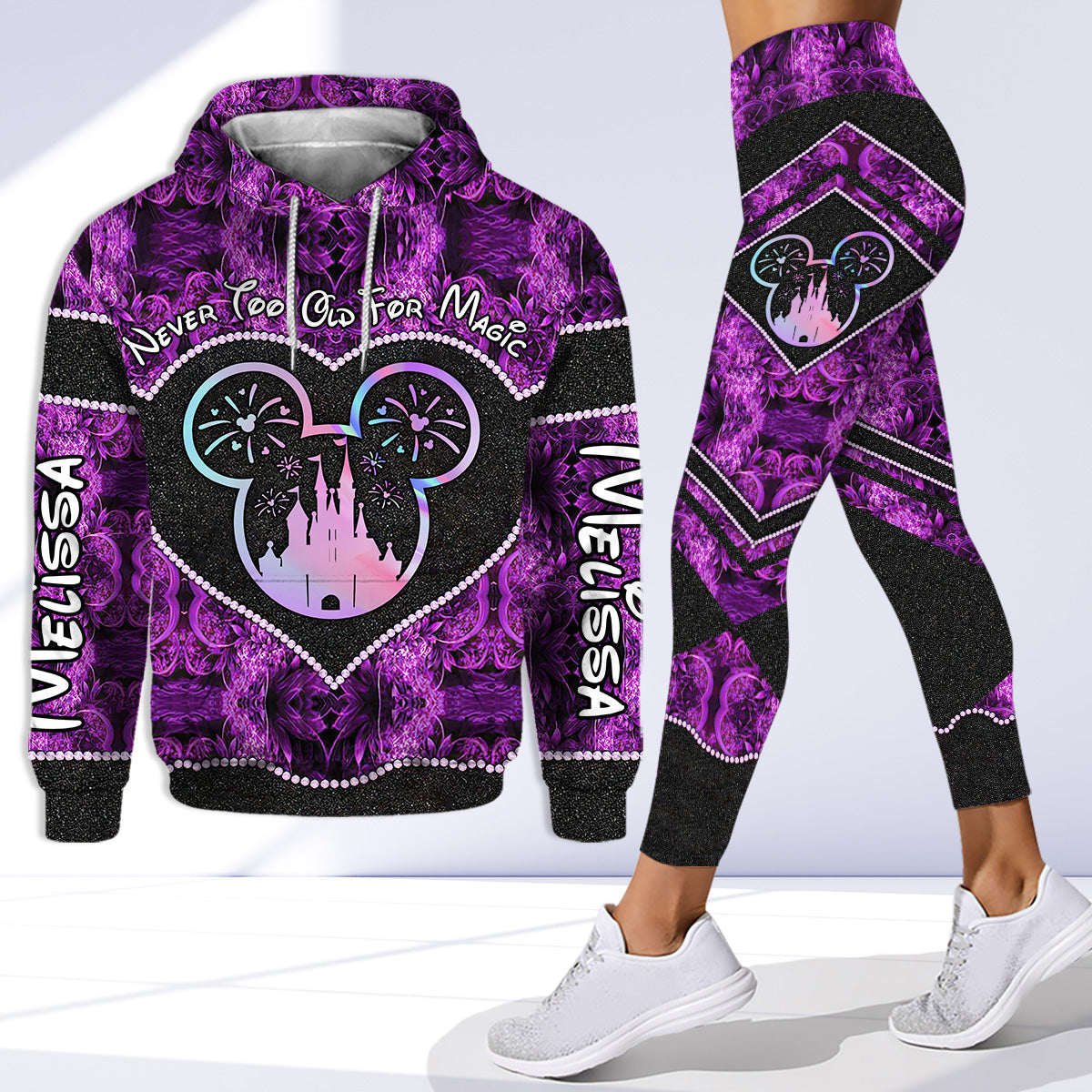 Personalized Mother's Day Hoodie & Leggings Set with Name Hoodie & Leggings GradoCreations