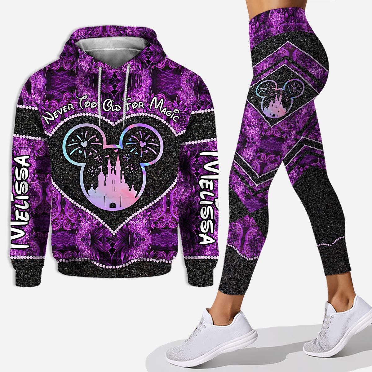 Personalized Mother's Day Hoodie & Leggings Set with Name Hoodie & Leggings GradoCreations