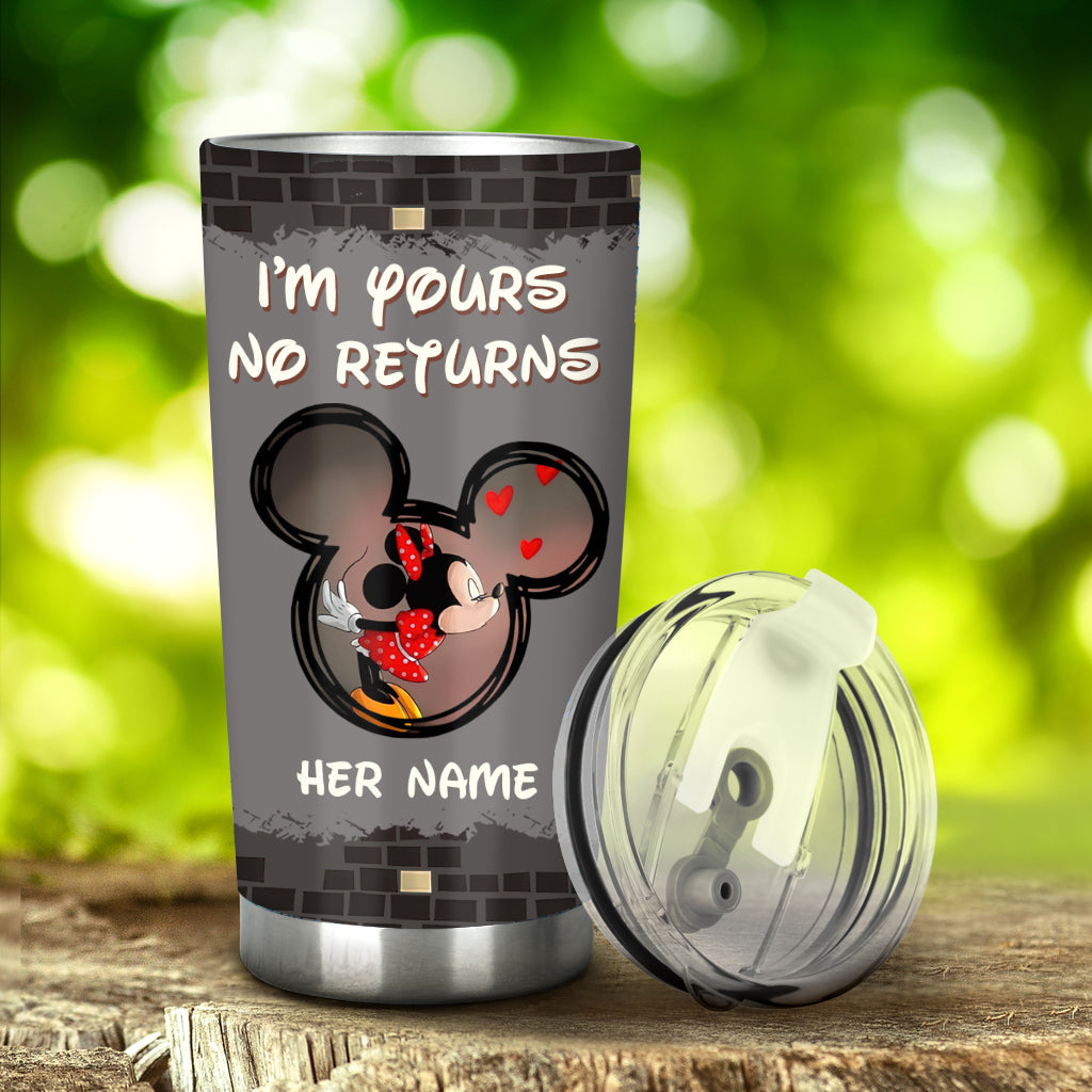 Personalized Mickey Mouse Tumbler with Custom Names Gift for Couples Tumbler GradoCreations