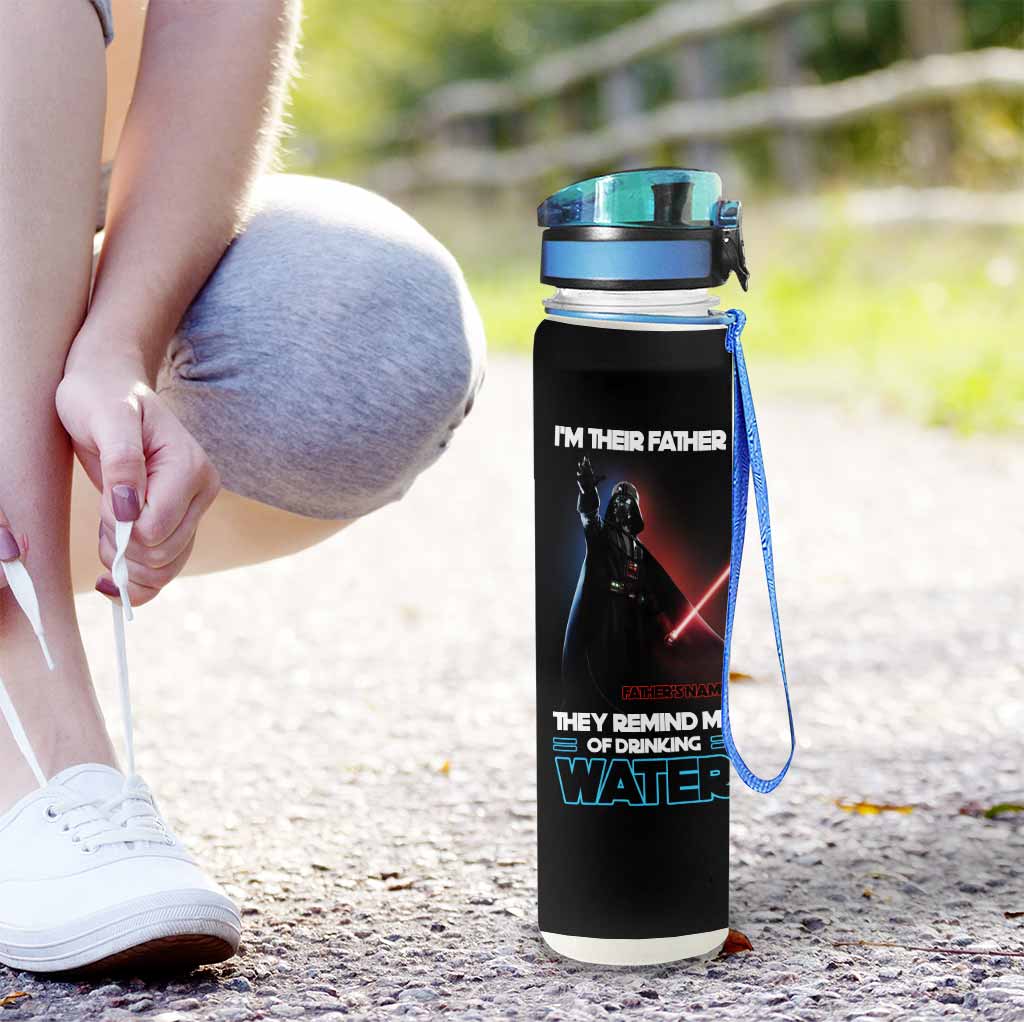 Personalized Water Tracker Bottle Gift for Dad with Time Markers Water Tracker Bottle GradoCreations