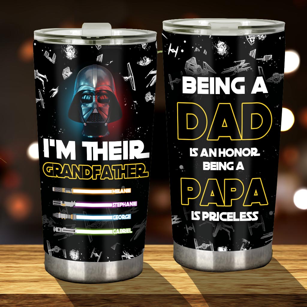 Personalized Dad Tumbler Custom Name Gift for Father Tumbler GradoCreations