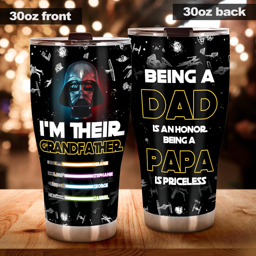 Personalized Dad Tumbler Custom Name Gift for Father Tumbler GradoCreations