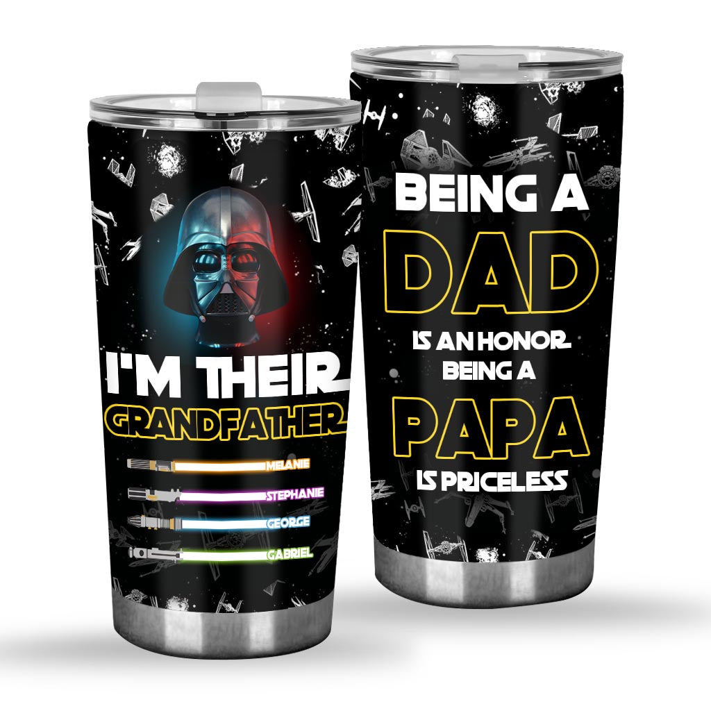 Personalized Dad Tumbler Custom Name Gift for Father Tumbler GradoCreations
