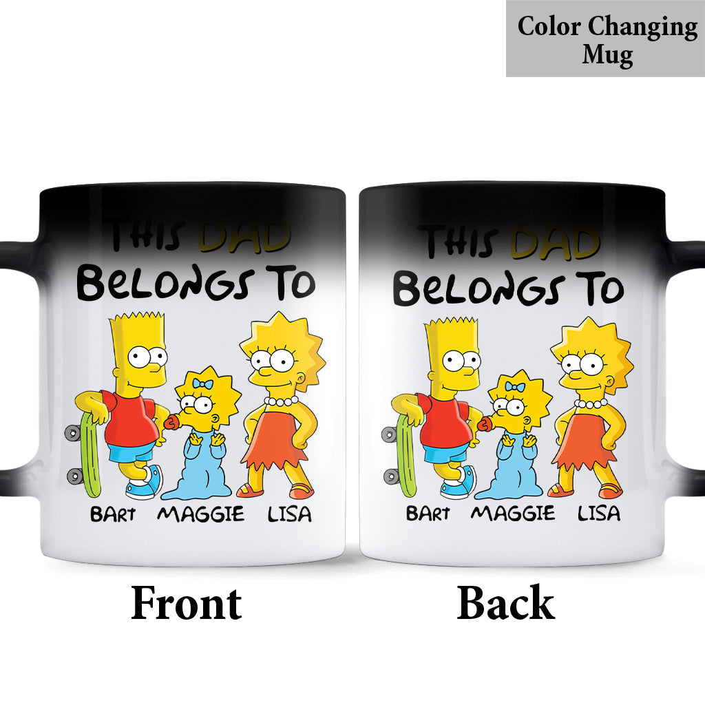 Personalized Dad Mug with Family Names Custom Ceramic Gift Mug GradoCreations
