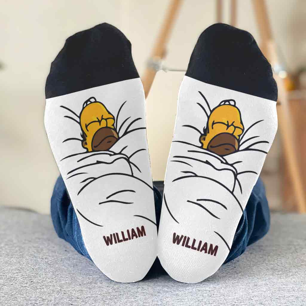 Personalized Funny Socks Gift for Dad | I'm Not Sleeping Design Socks GradoCreations