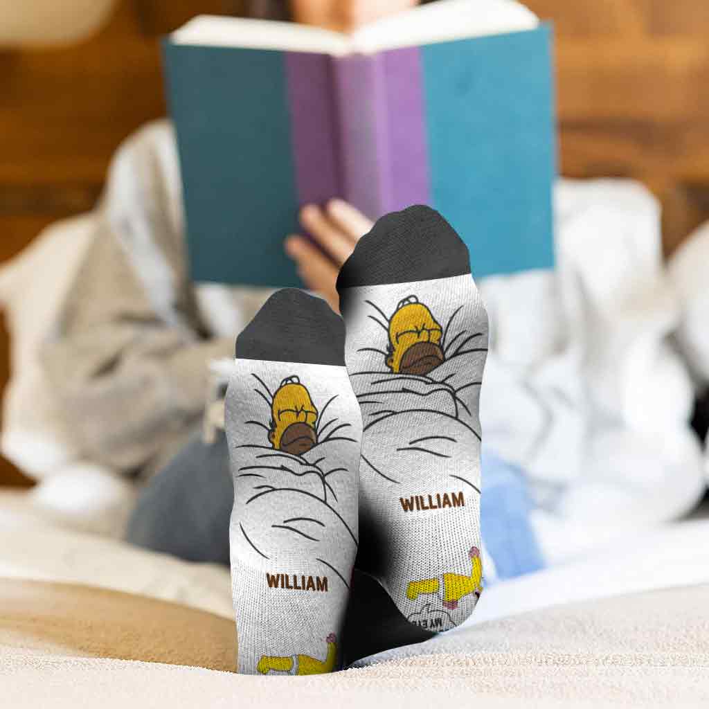 Personalized Funny Socks Gift for Dad | I'm Not Sleeping Design Socks GradoCreations