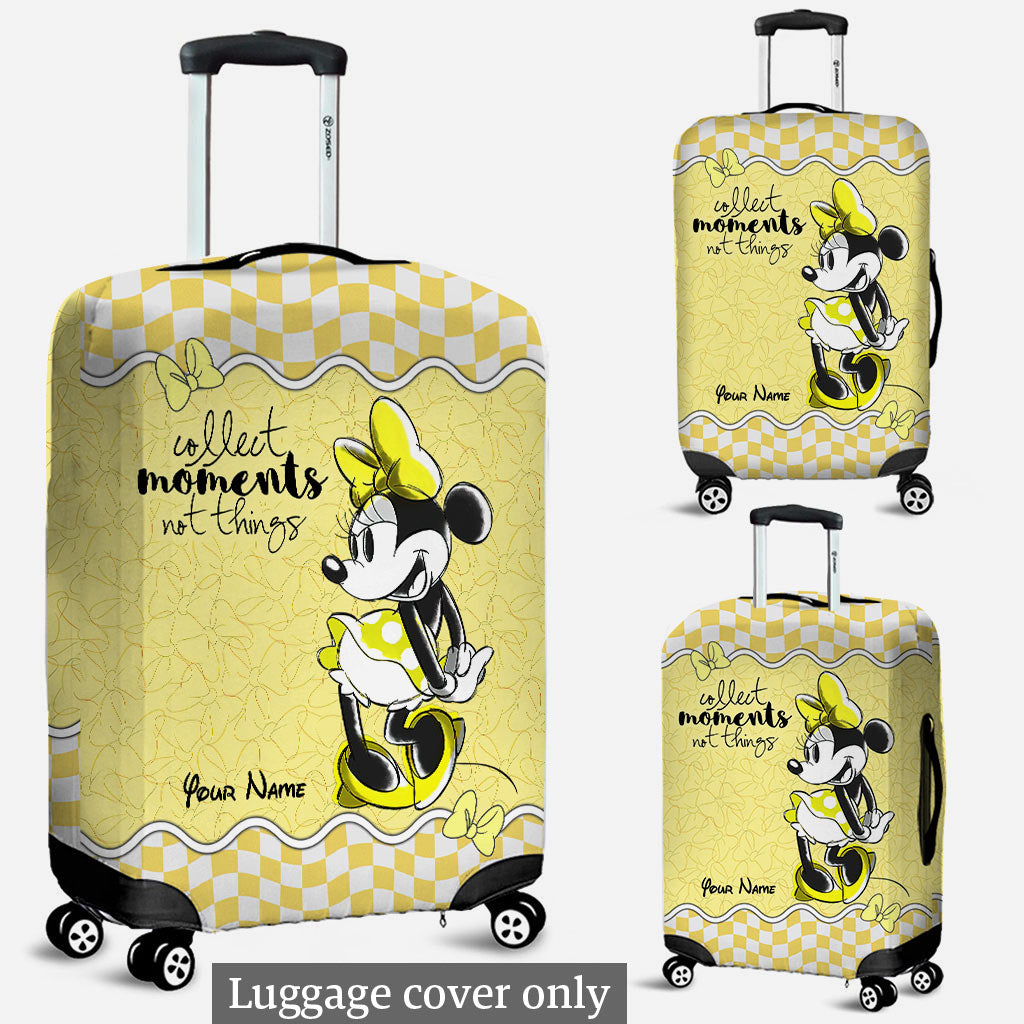 Personalized Minnie Mouse Luggage Cover Custom Name Gift Luggage Cover GradoCreations