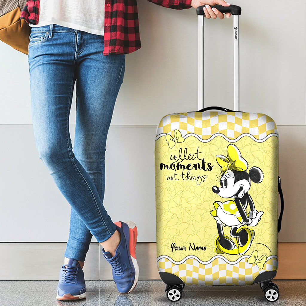 Personalized Minnie Mouse Luggage Cover Custom Name Gift Luggage Cover GradoCreations