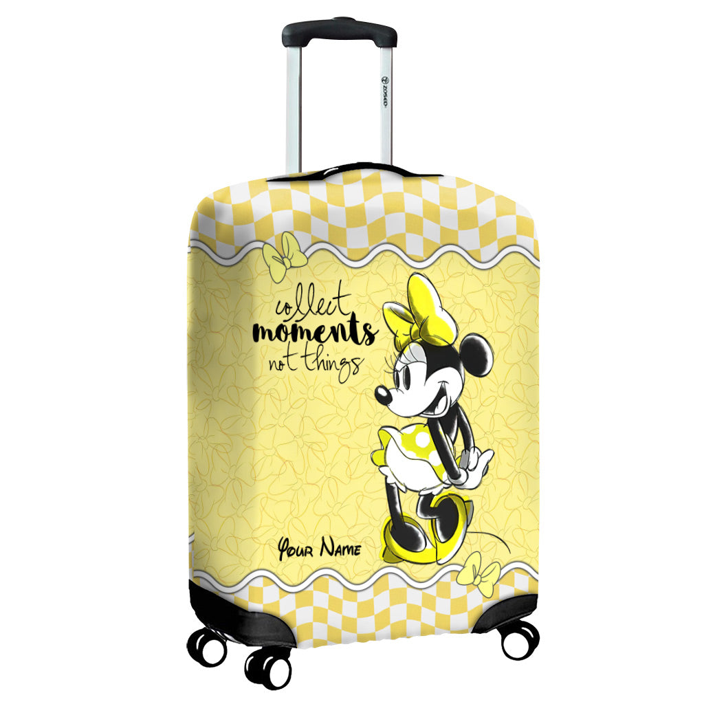 Personalized Minnie Mouse Luggage Cover Custom Name Gift Luggage Cover GradoCreations
