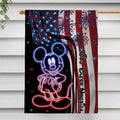Personalized Independence Day Mouse House Flag Gift for Family House Flag GradoCreations