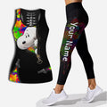 Personalized LGBT Support Hollow Tank Top & Leggings Custom Name Gift Hollow Tank & Leggings GradoCreations