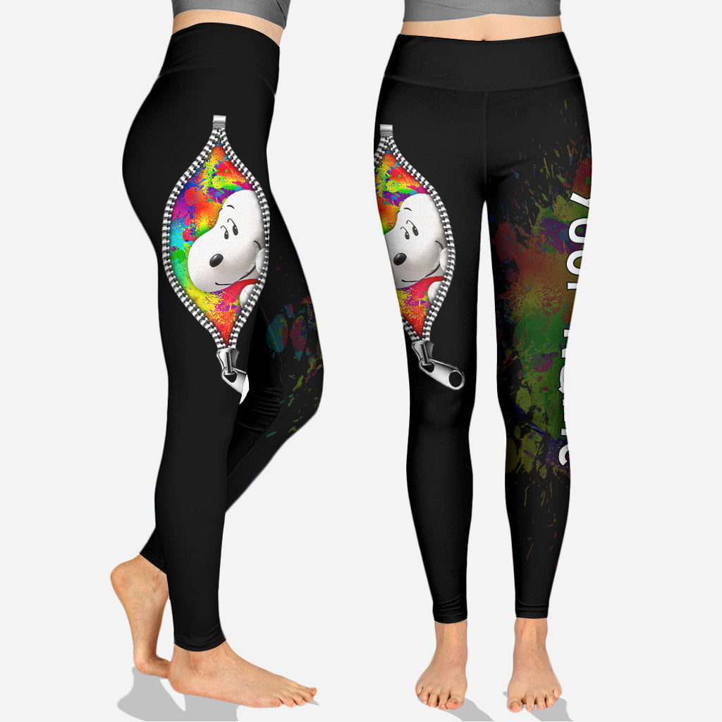Personalized LGBT Support Hollow Tank Top & Leggings Custom Name Gift Hollow Tank & Leggings GradoCreations