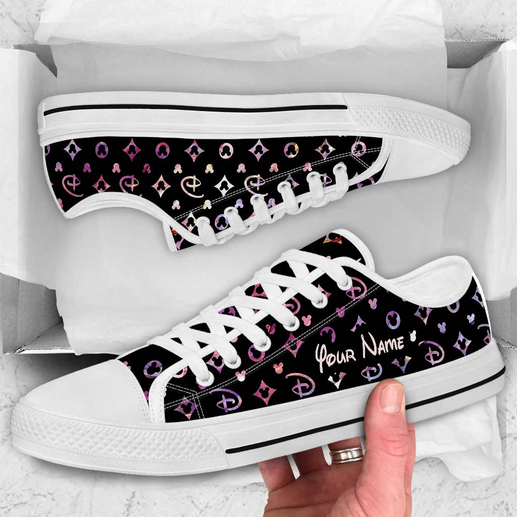 Personalized Luxury Mouse Ears Low Top Shoes Custom Name Gift Low Top Shoes GradoCreations