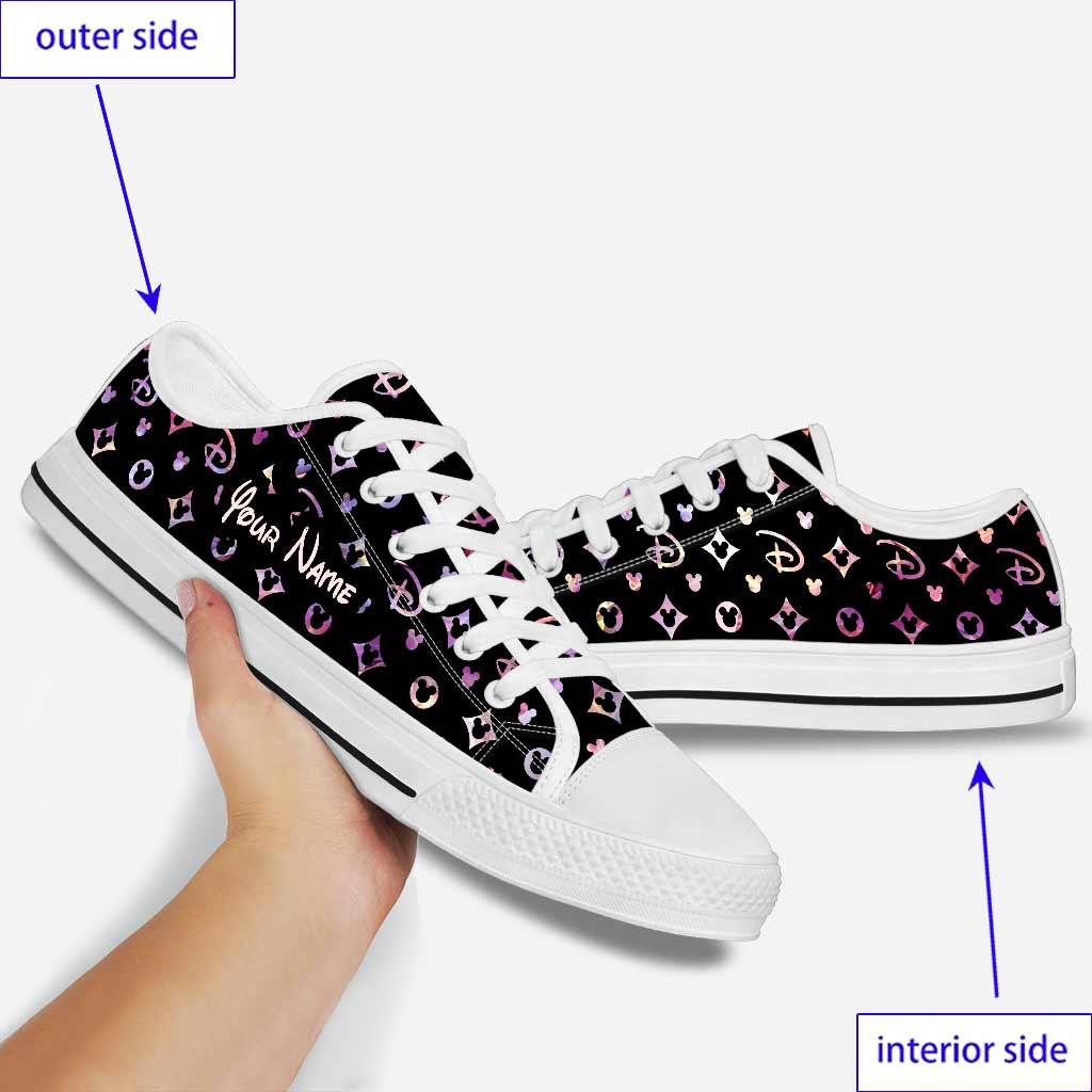 Personalized Luxury Mouse Ears Low Top Shoes Custom Name Gift Low Top Shoes GradoCreations