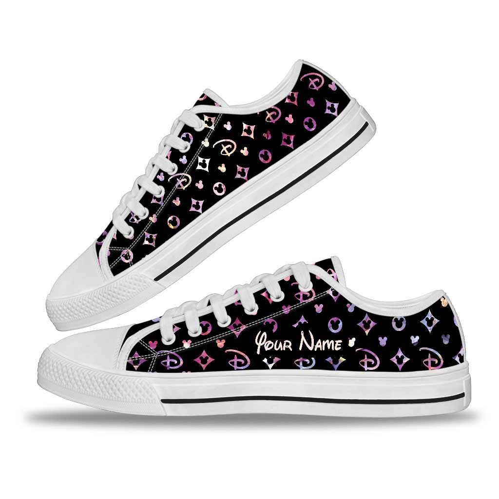 Personalized Luxury Mouse Ears Low Top Shoes Custom Name Gift Low Top Shoes GradoCreations