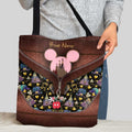 Personalized Mouse Tote Bag Custom Name Gift for Birthday Tote Bag GradoCreations