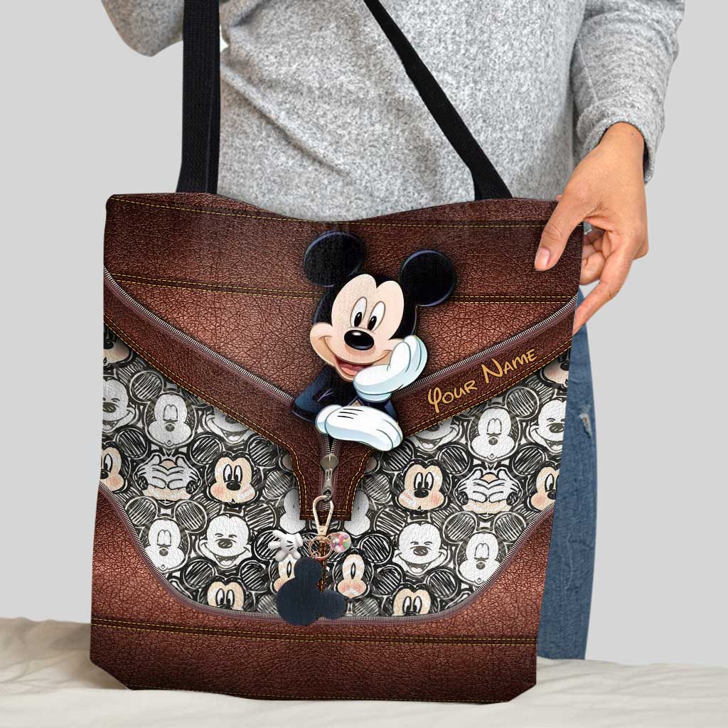 Personalized Mickey Mouse Tote Bag Custom Name Gift for Kids Tote Bag GradoCreations