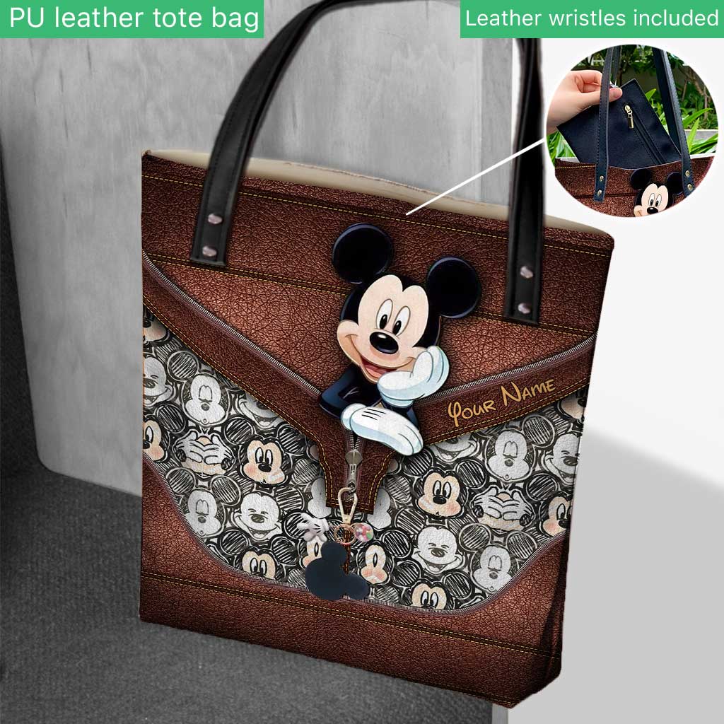 Personalized Mickey Mouse Tote Bag Custom Name Gift for Kids Tote Bag GradoCreations